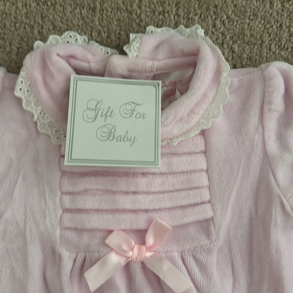 Pink Velour Onesie - Picture 2 of 2